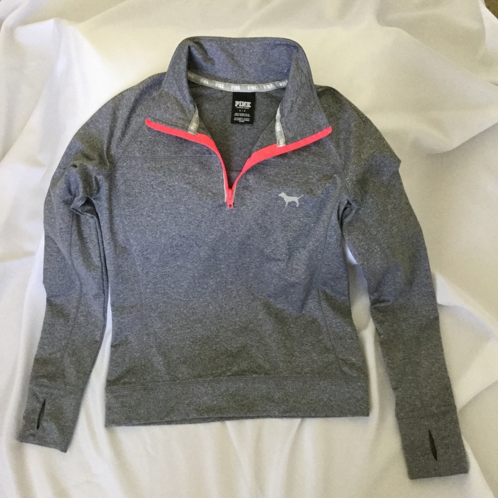 VS PINK 1/4 Zip Pullover Soft Sweat